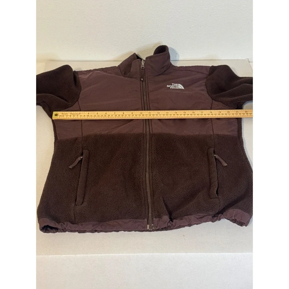 The North Face Girl Denali Fleece Jacket Full Zip Polartec Brown XL